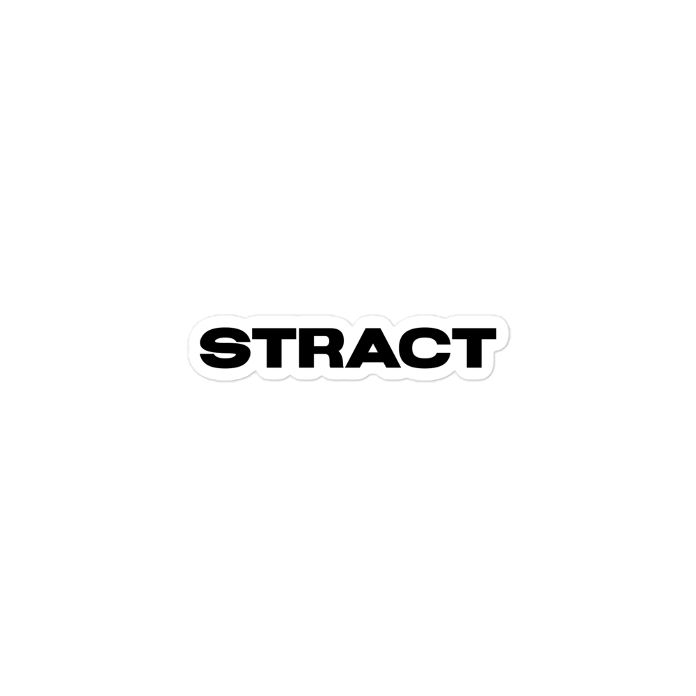 Stract Sticker (Black)