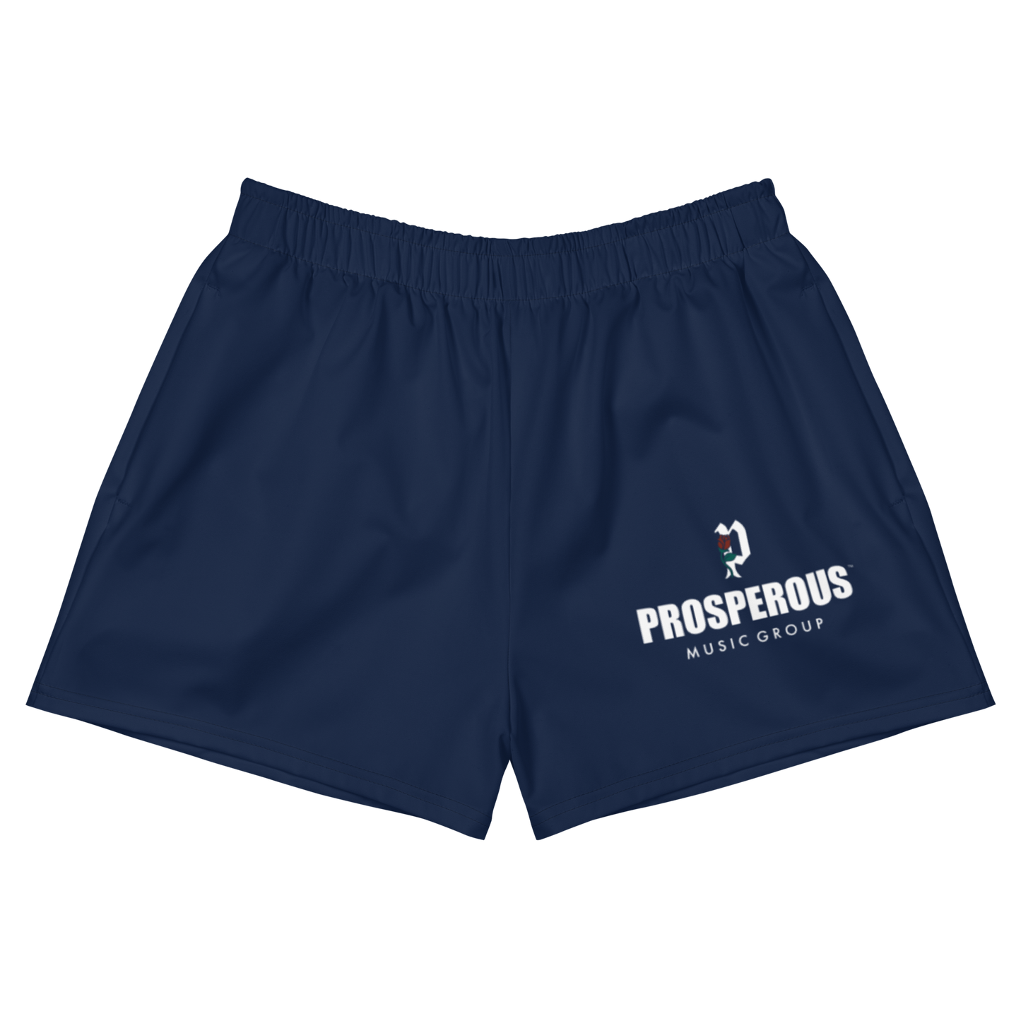 Prosperous Music Group Women's Athletic Shorts (Navy)