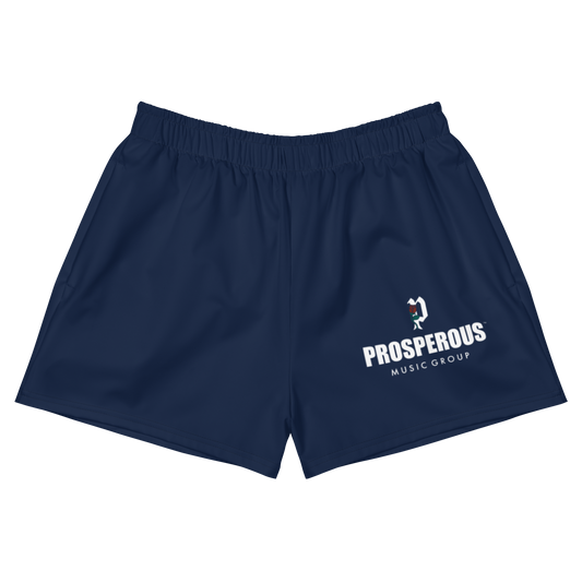 Prosperous Music Group Women's Athletic Shorts (Navy)