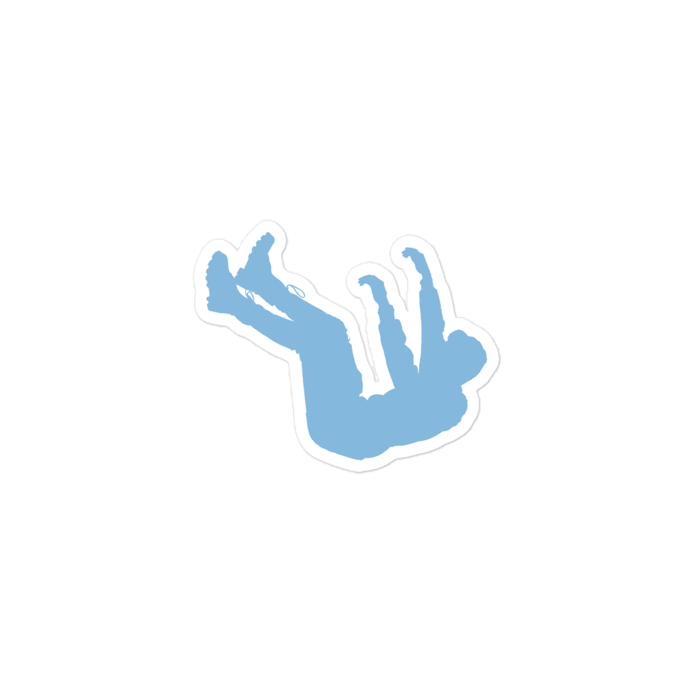 Distractions Logo Sticker (Sky Blue)