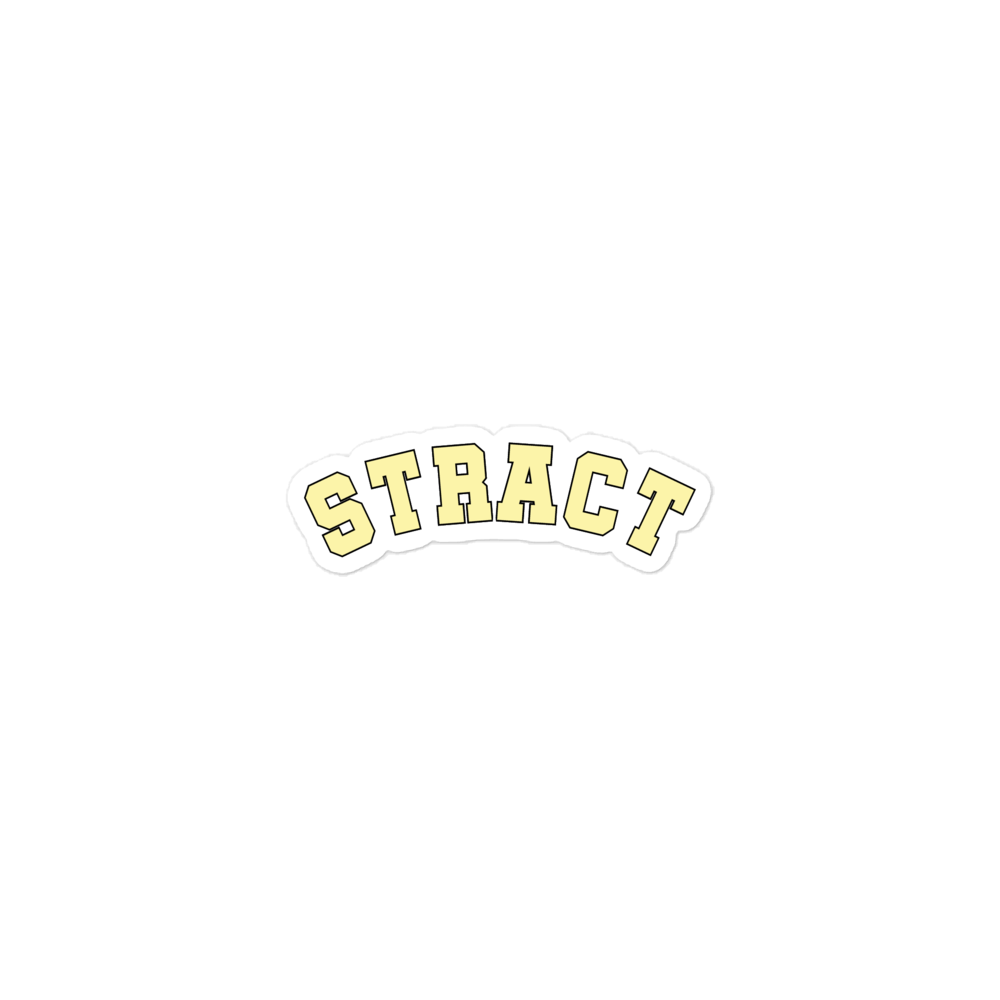 Stract Sticker (Yellow)