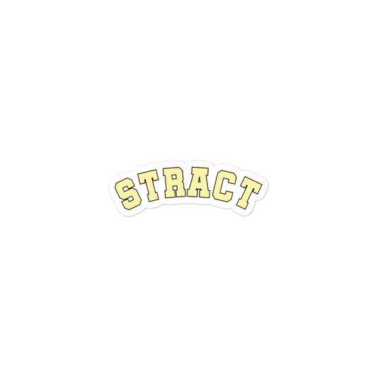 Stract Sticker (Yellow)